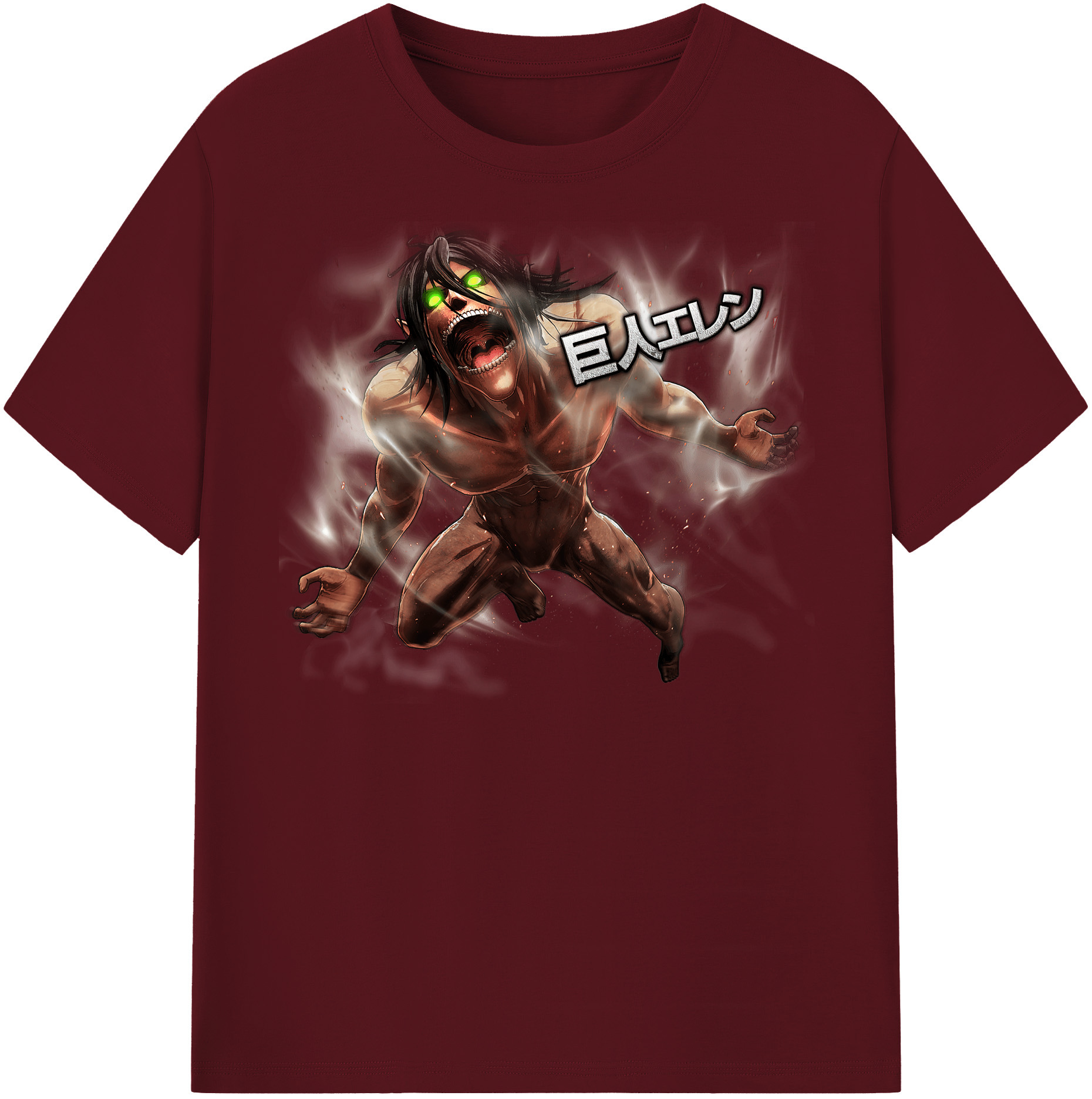 （画像用） 進撃の巨人 Attack on Titan 綿100％半袖Tシャツ（フロントプリント）